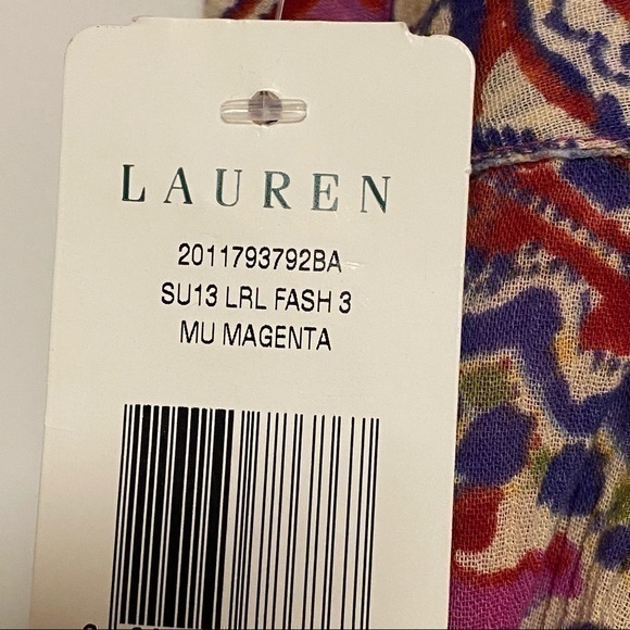 NWT Ralph Lauren paisley gauze skirt - Picture 4 of 11